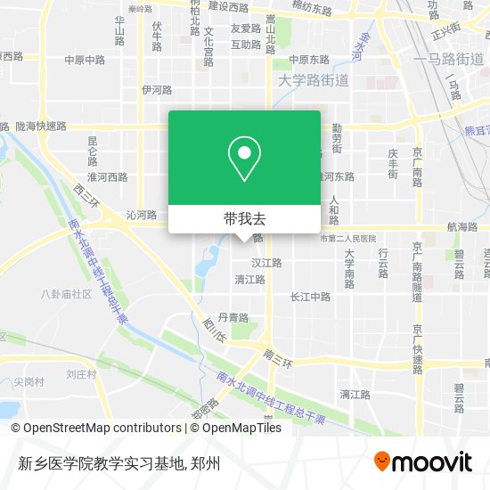 新乡医学院教学实习基地地图
