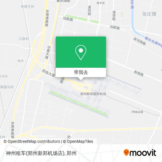 神州租车(郑州新郑机场店)地图
