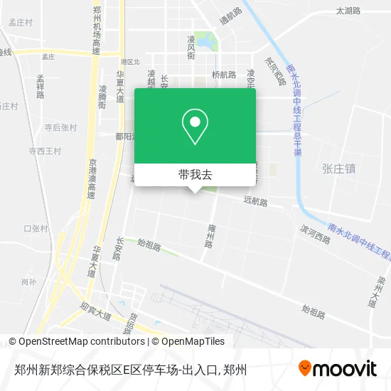 郑州新郑综合保税区E区停车场-出入口地图