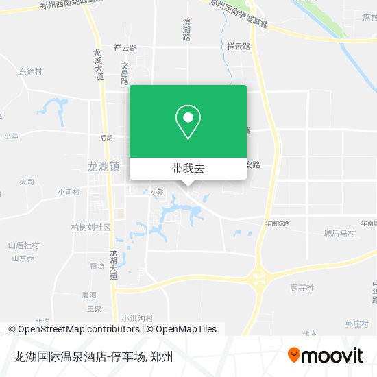 龙湖国际温泉酒店-停车场地图