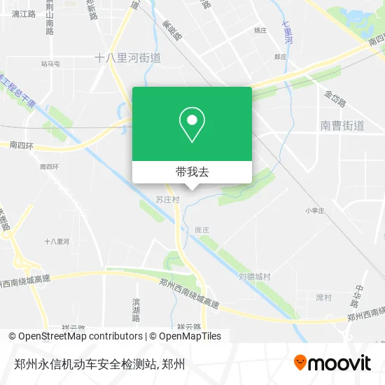 郑州永信机动车安全检测站地图