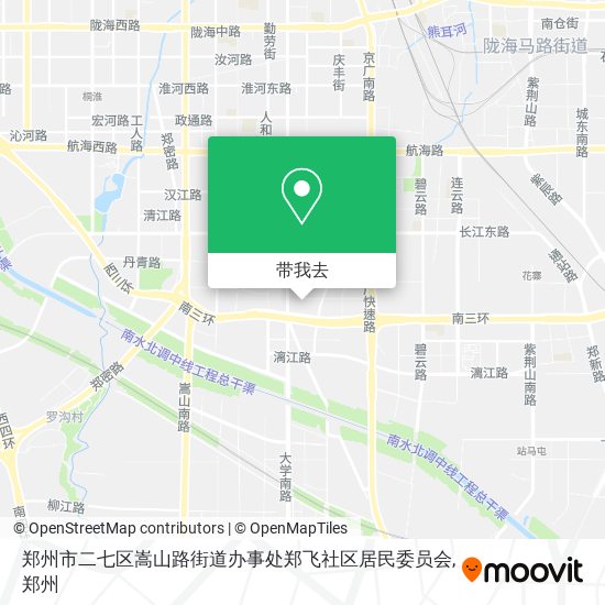 郑州市二七区嵩山路街道办事处郑飞社区居民委员会地图