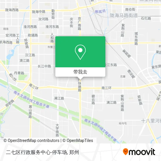 二七区行政服务中心-停车场地图