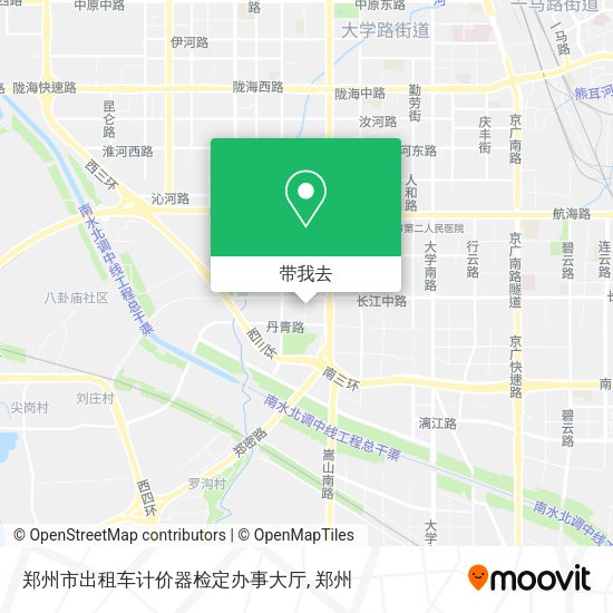 郑州市出租车计价器检定办事大厅地图