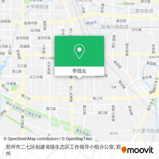 郑州市二七区创建省级生态区工作领导小组办公室地图