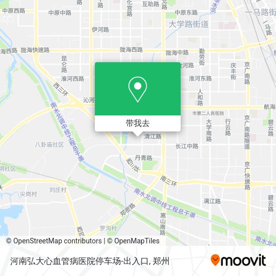 河南弘大心血管病医院停车场-出入口地图