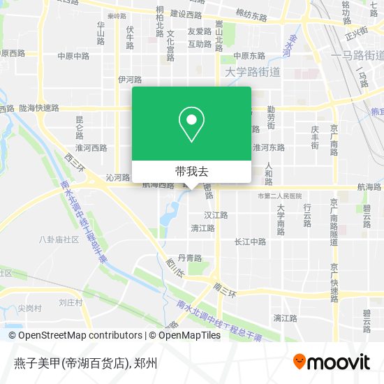 燕子美甲(帝湖百货店)地图