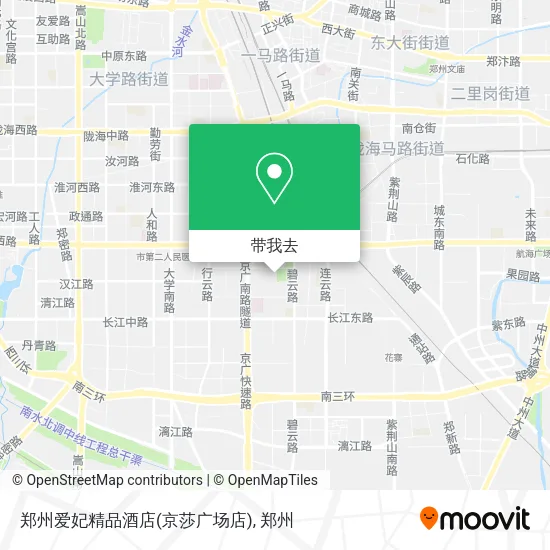 郑州爱妃精品酒店(京莎广场店)地图