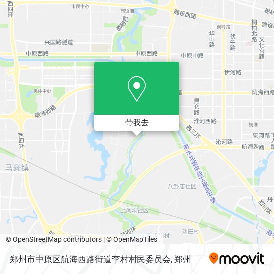 郑州市中原区航海西路街道李村村民委员会地图