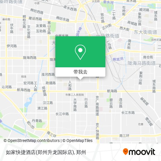 如家快捷酒店(郑州升龙国际店)地图