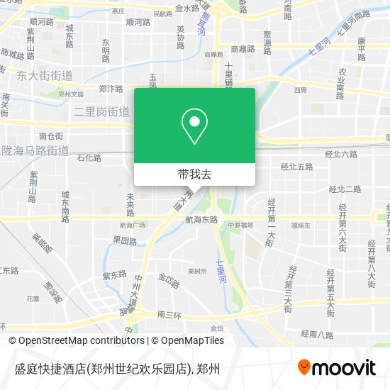 盛庭快捷酒店(郑州世纪欢乐园店)地图
