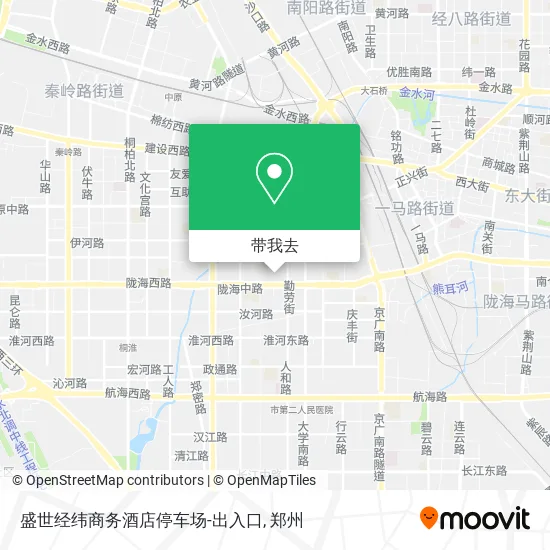 盛世经纬商务酒店停车场-出入口地图