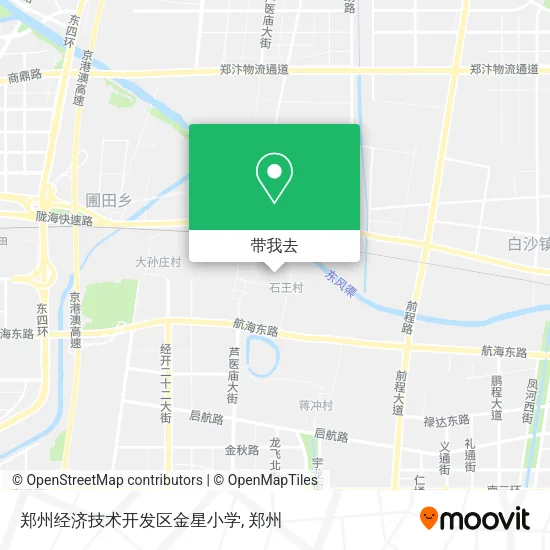 郑州经济技术开发区金星小学地图