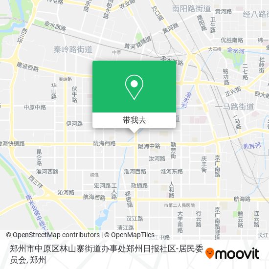 郑州市中原区林山寨街道办事处郑州日报社区-居民委员会地图