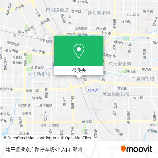 建平置业京广路停车场-出入口地图