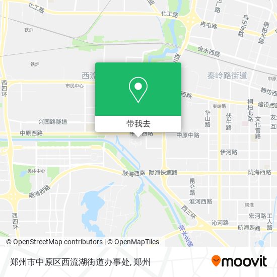 郑州市中原区西流湖街道办事处地图