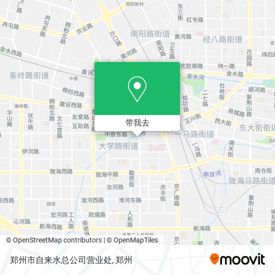 郑州市自来水总公司营业处地图