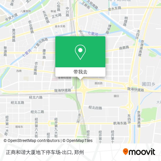 正商和谐大厦地下停车场-出口地图