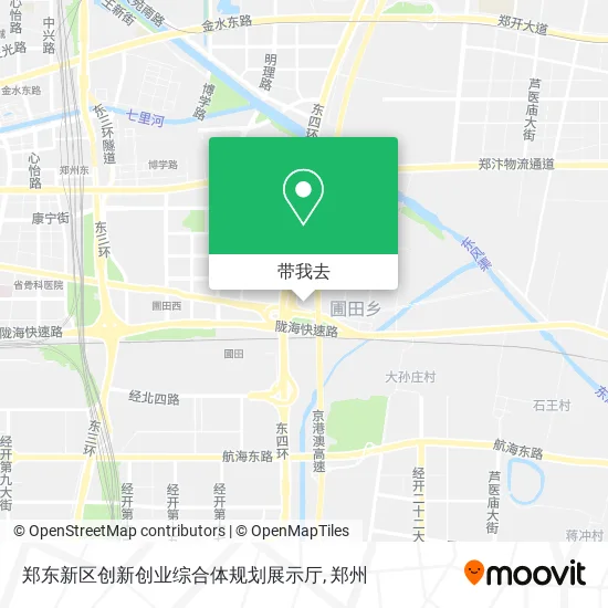郑东新区创新创业综合体规划展示厅地图