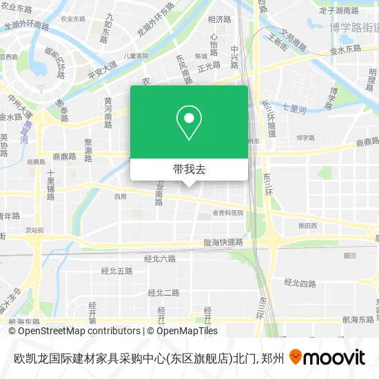 欧凯龙国际建材家具采购中心(东区旗舰店)北门地图