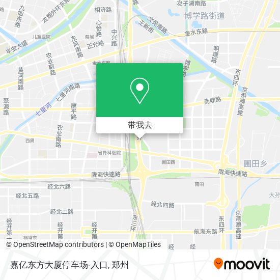 嘉亿东方大厦停车场-入口地图