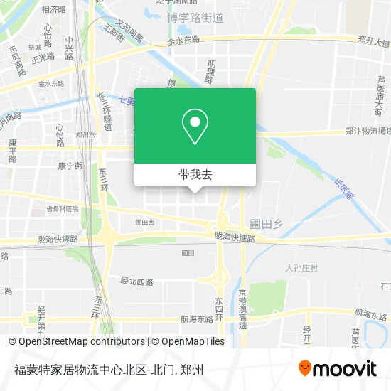 福蒙特家居物流中心北区-北门地图