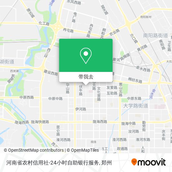 河南省农村信用社-24小时自助银行服务地图