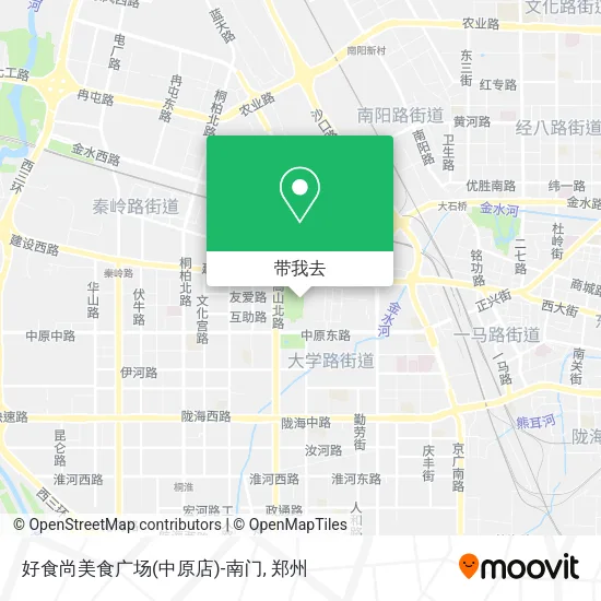 好食尚美食广场(中原店)-南门地图
