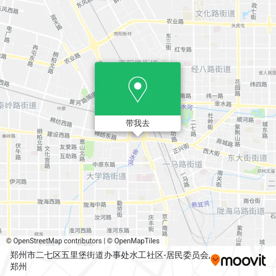 郑州市二七区五里堡街道办事处水工社区-居民委员会地图
