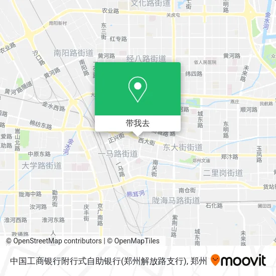 中国工商银行附行式自助银行(郑州解放路支行)地图