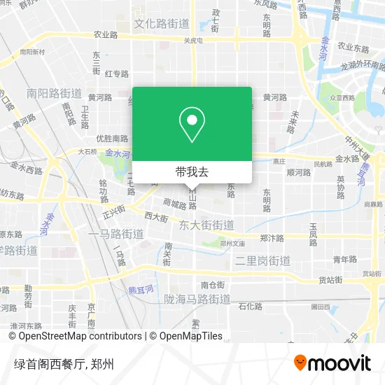 绿首阁西餐厅地图