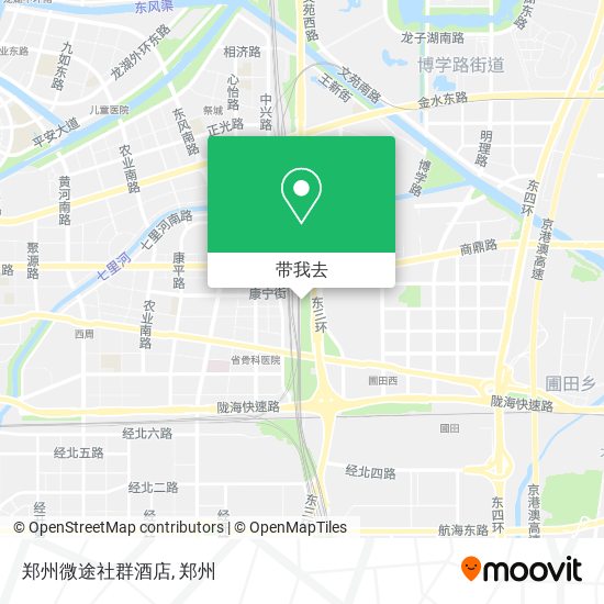 郑州微途社群酒店地图