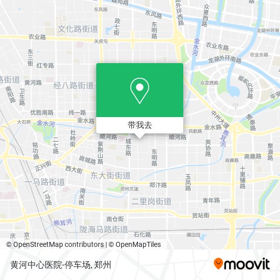 黄河中心医院-停车场地图