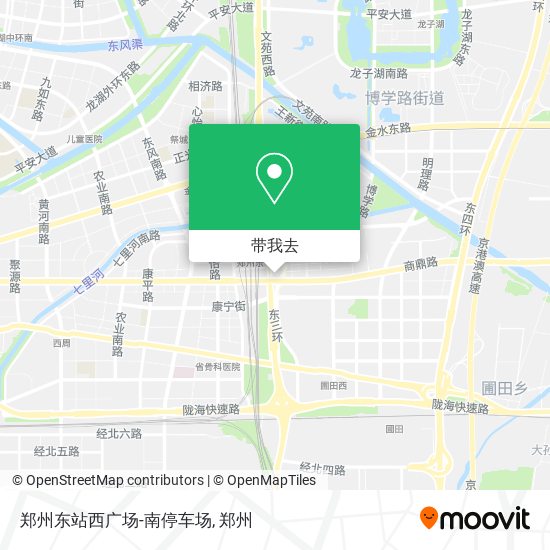 郑州东站西广场-南停车场地图