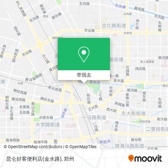 昆仑好客便利店(金水路)地图