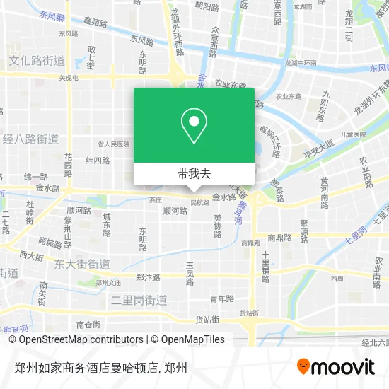 郑州如家商务酒店曼哈顿店地图
