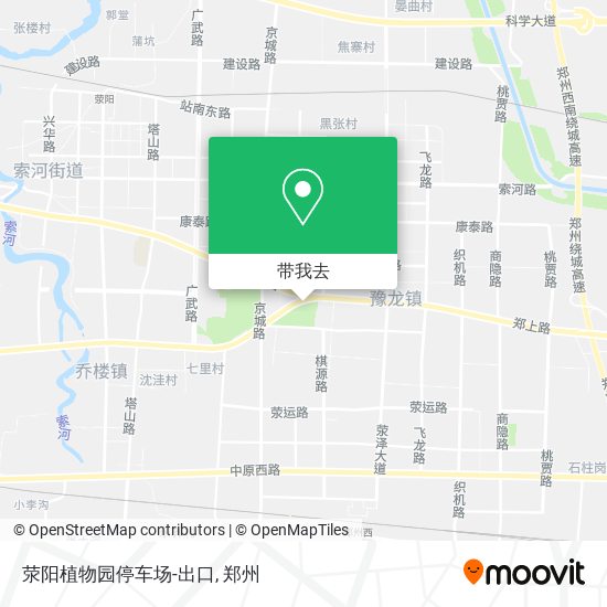 荥阳植物园停车场-出口地图