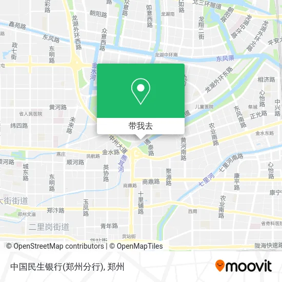 中国民生银行(郑州分行)地图