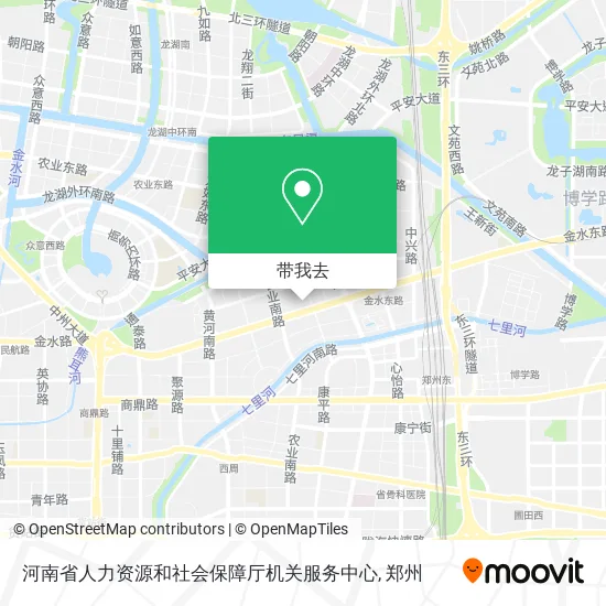 河南省人力资源和社会保障厅机关服务中心地图
