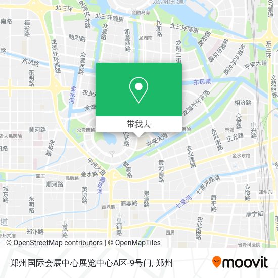 郑州国际会展中心展览中心A区-9号门地图