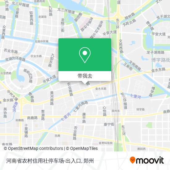 河南省农村信用社停车场-出入口地图