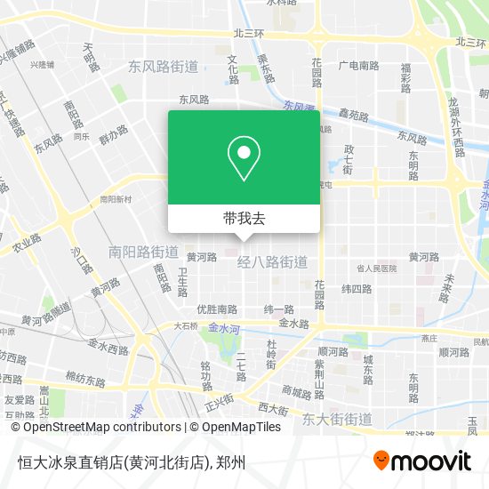 恒大冰泉直销店(黄河北街店)地图