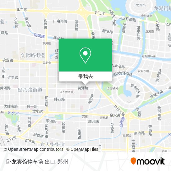 卧龙宾馆停车场-出口地图
