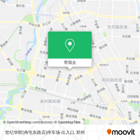 世纪华联(冉屯东路店)停车场-出入口地图