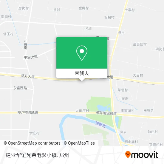 建业华谊兄弟电影小镇地图