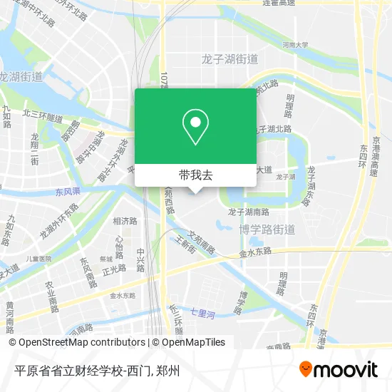 平原省省立财经学校-西门地图