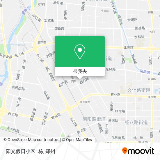 阳光假日小区1栋地图