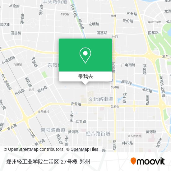 郑州轻工业学院生活区-27号楼地图