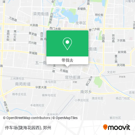 停车场(陇海花园西)地图