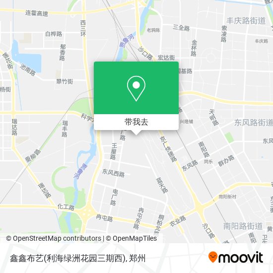 鑫鑫布艺(利海绿洲花园三期西)地图